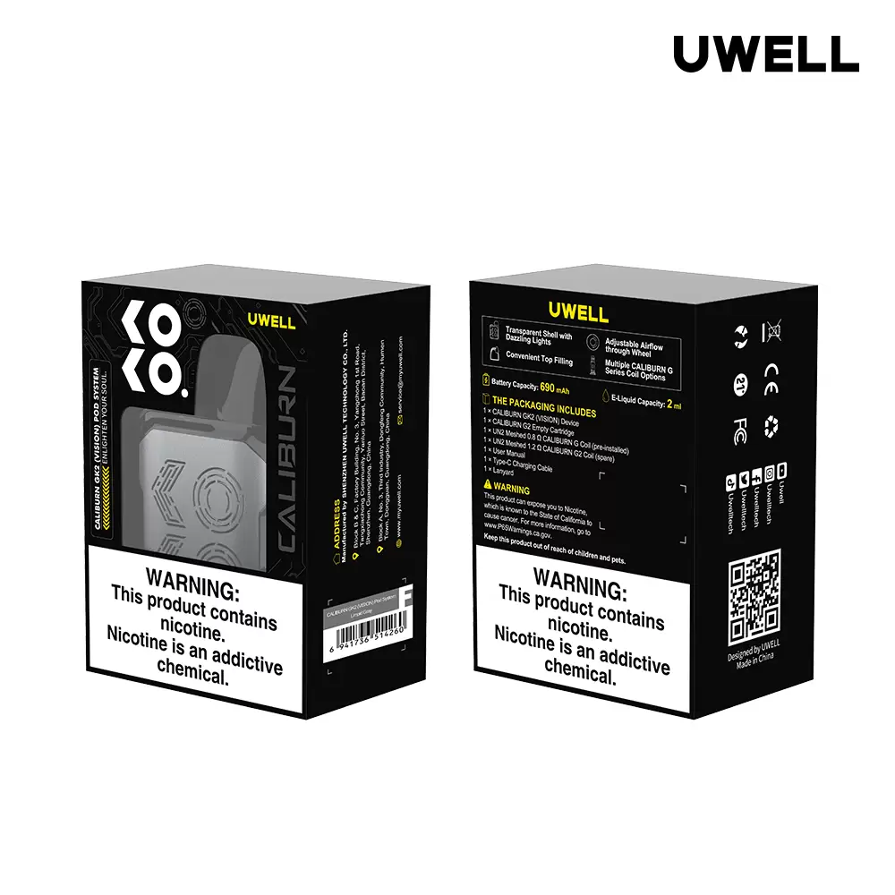 FDA-1 【UWELL Caliburn Gk2】 咖哩棒